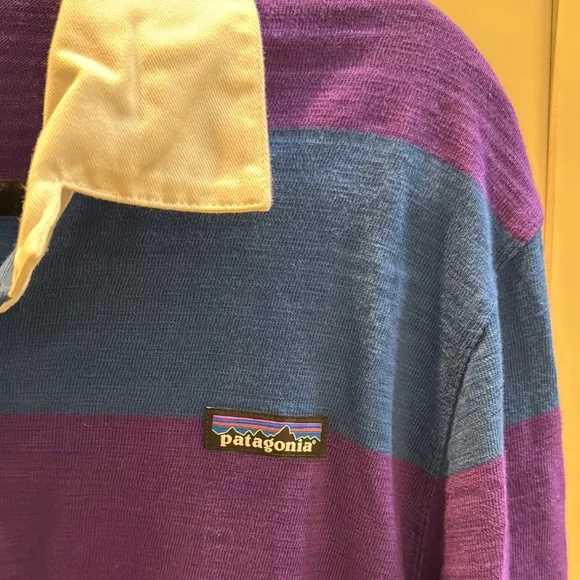 Patagonia Men's Striped Rugby Shirt - size M - Picture 3 of 7